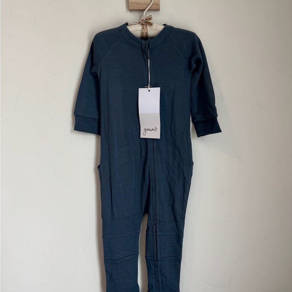 Goumi Teal Kids Pajama Footies